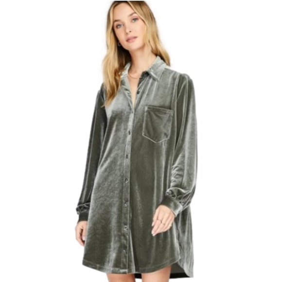 Gentle Fawn Velvet Dress - Picture 1 of 3